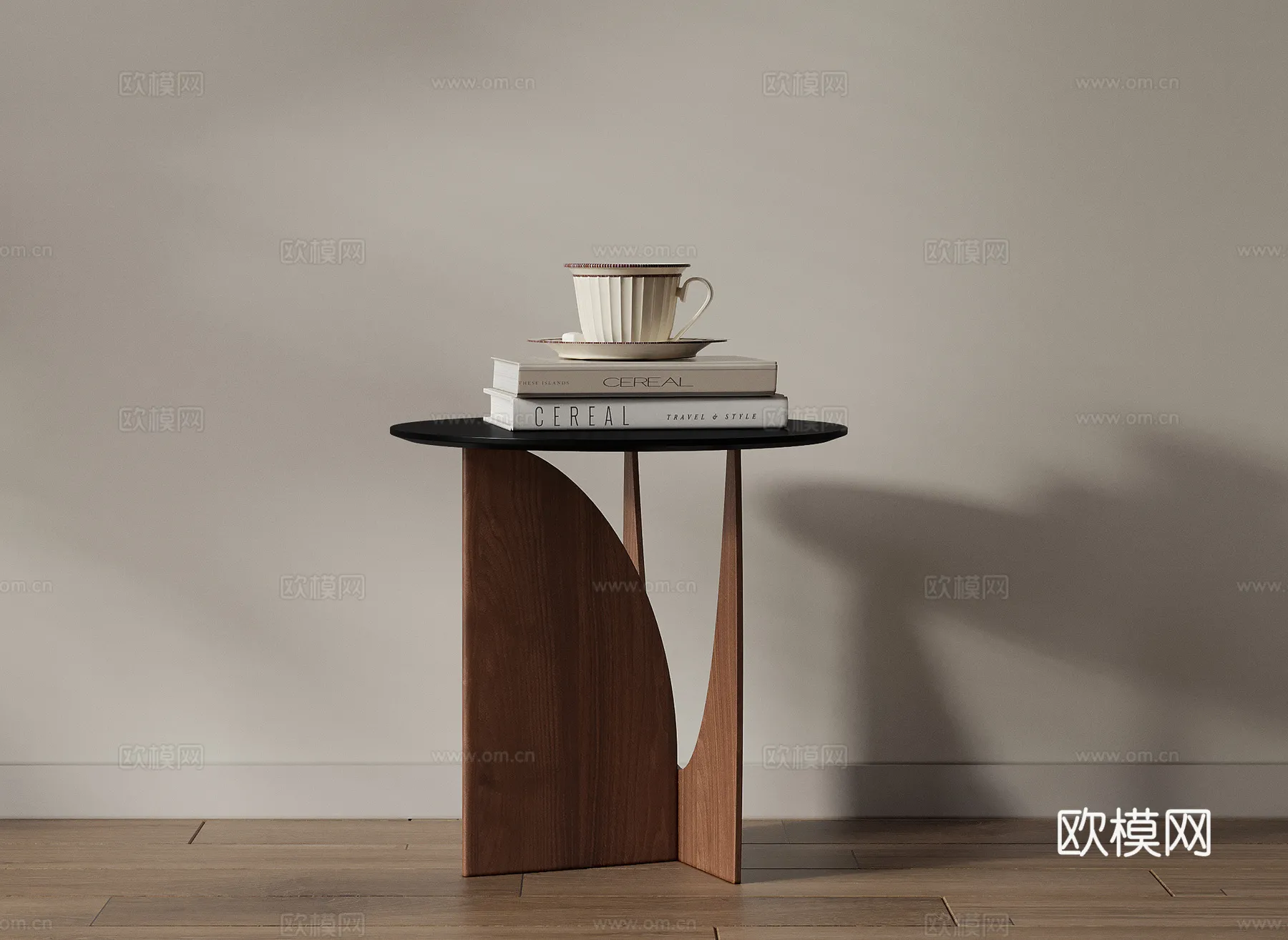 FURNITURE - SOFA TABLE - 3D Model For Interior Design - 348