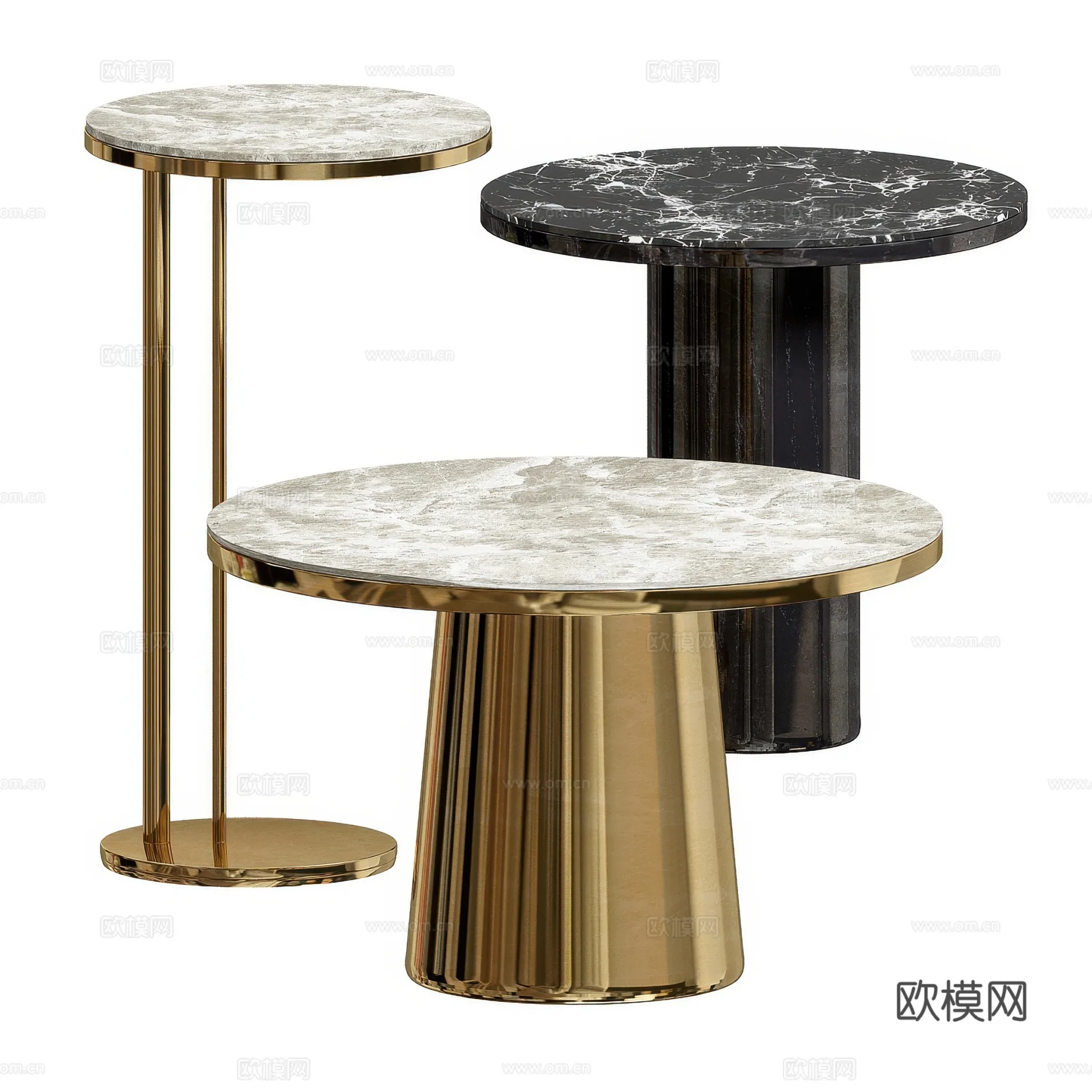 FURNITURE - SOFA TABLE - 3D Model For Interior Design - 356