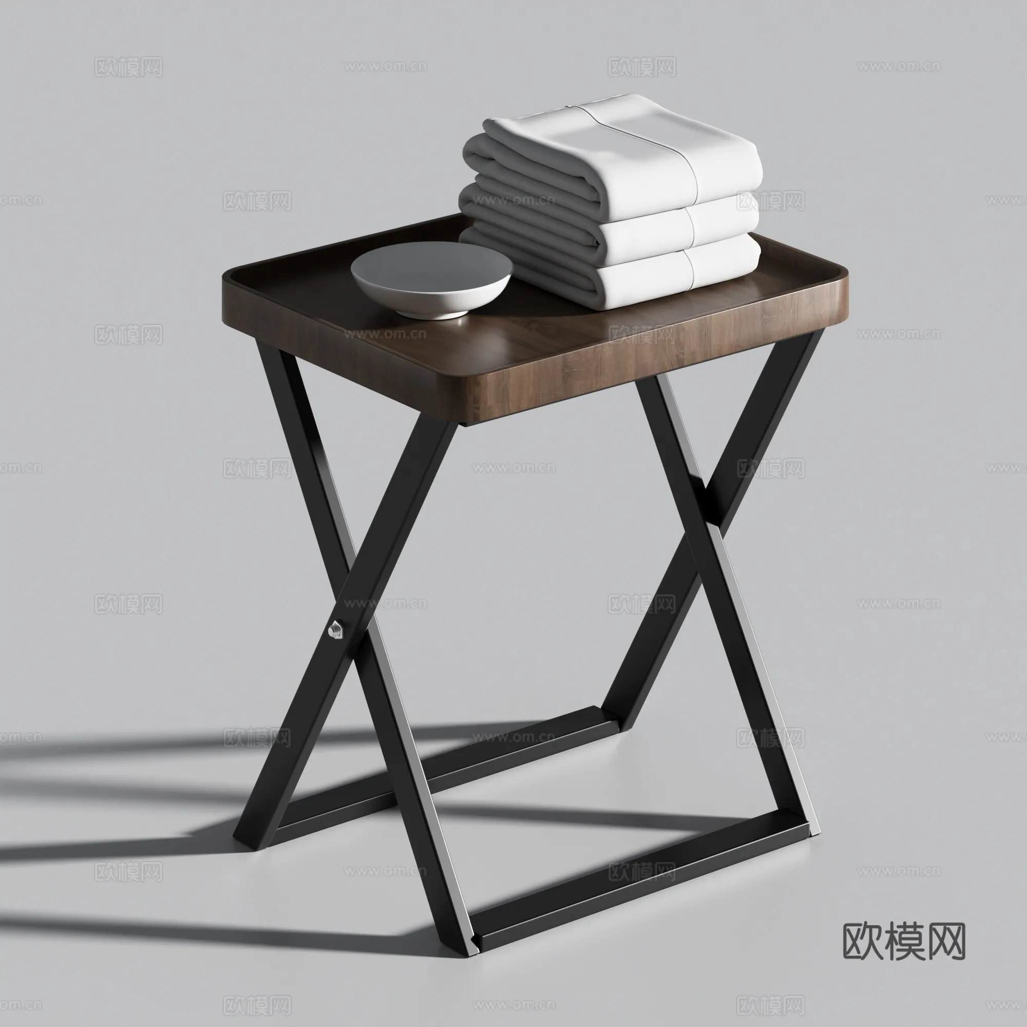 FURNITURE - SOFA TABLE - 3D Model For Interior Design - 358