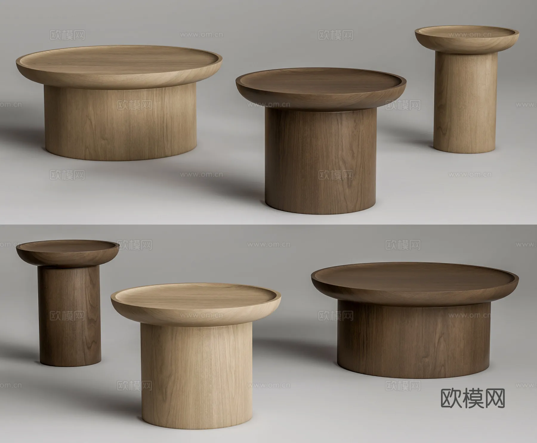 FURNITURE - SOFA TABLE - 3D Model For Interior Design - 361