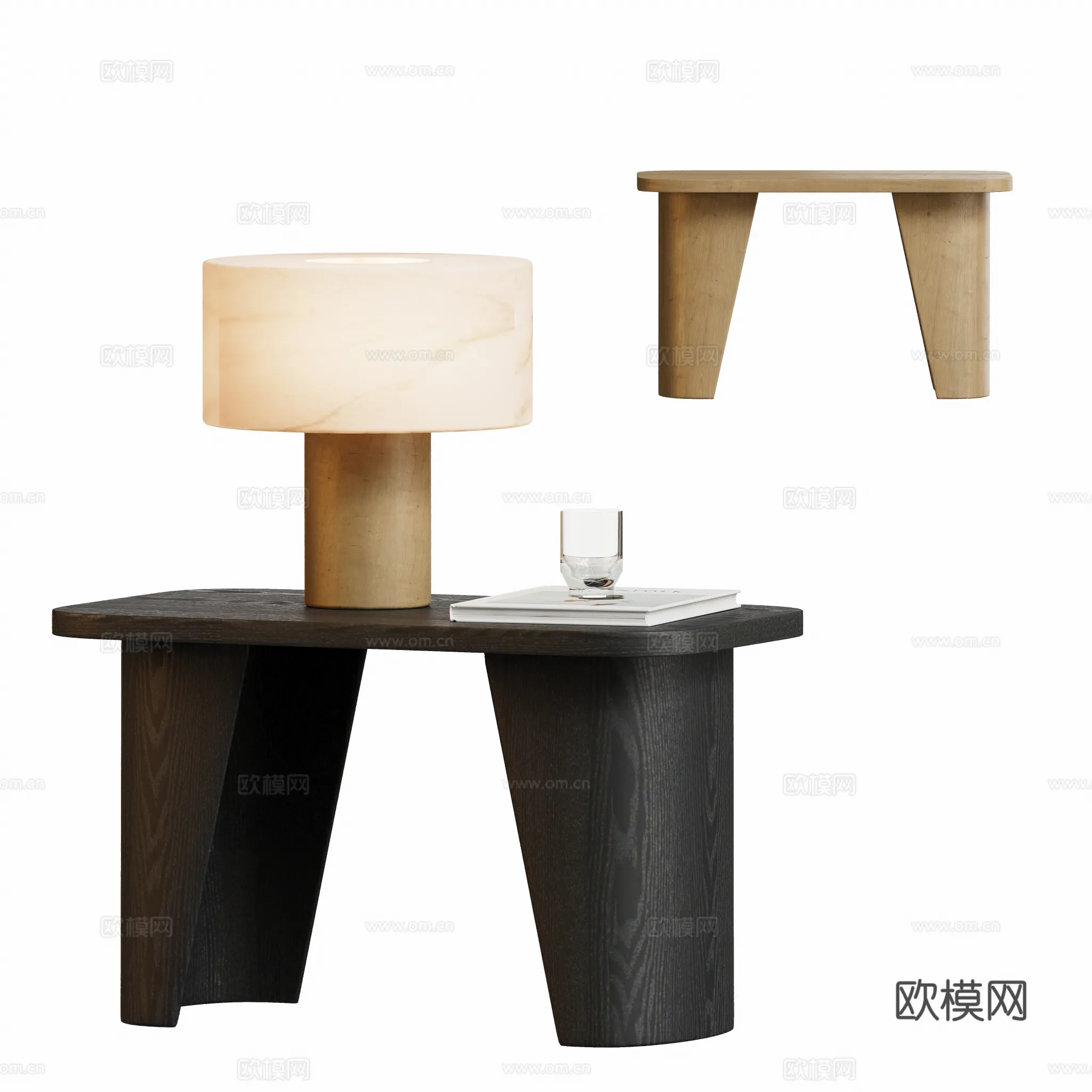 FURNITURE - SOFA TABLE - 3D Model For Interior Design - 367