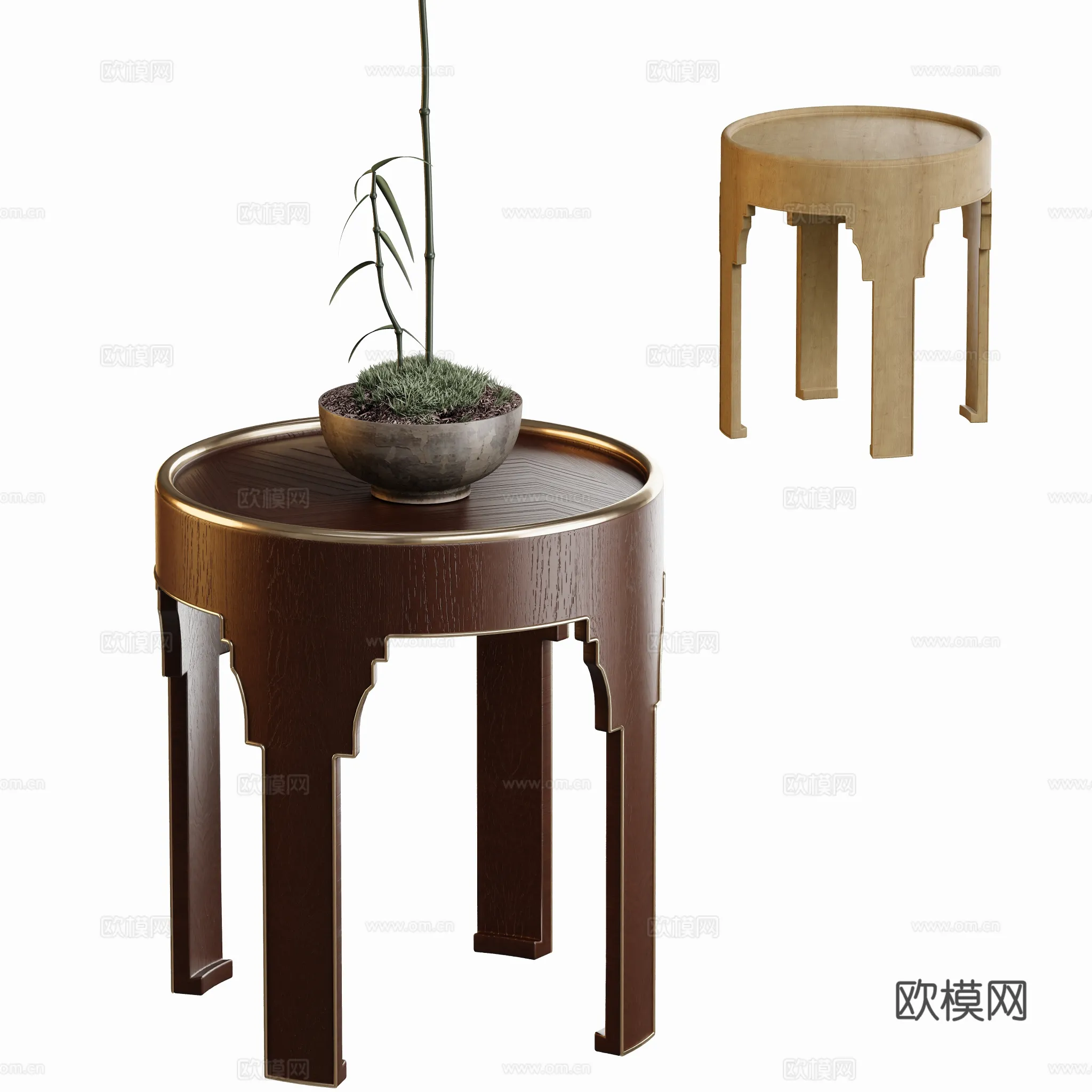 FURNITURE - SOFA TABLE - 3D Model For Interior Design - 374