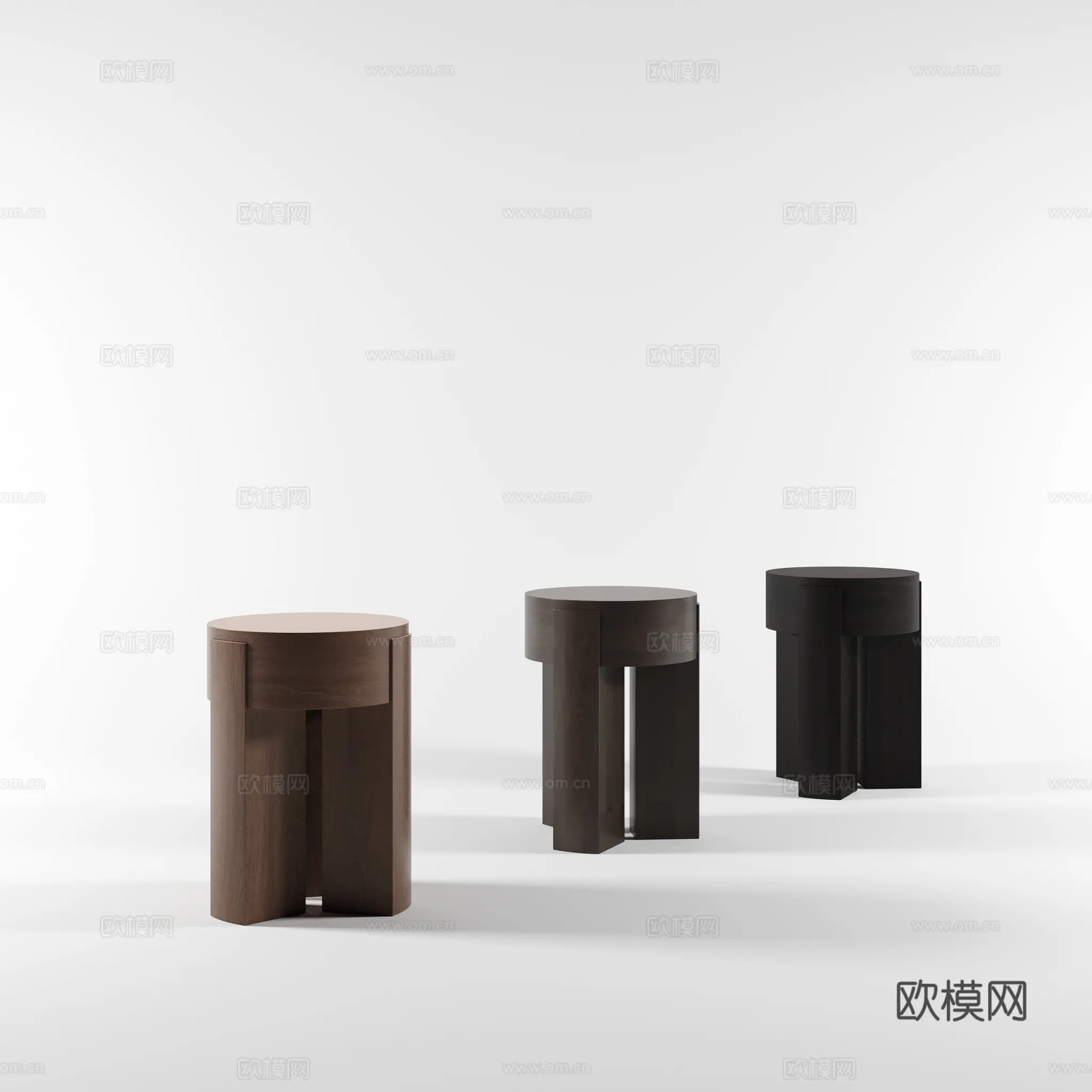 FURNITURE - SOFA TABLE - 3D Model For Interior Design - 376