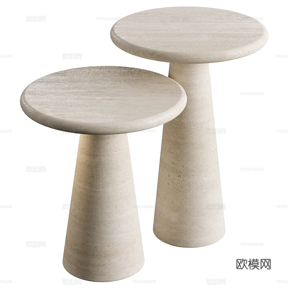 FURNITURE - SOFA TABLE - 3D Model For Interior Design - 384