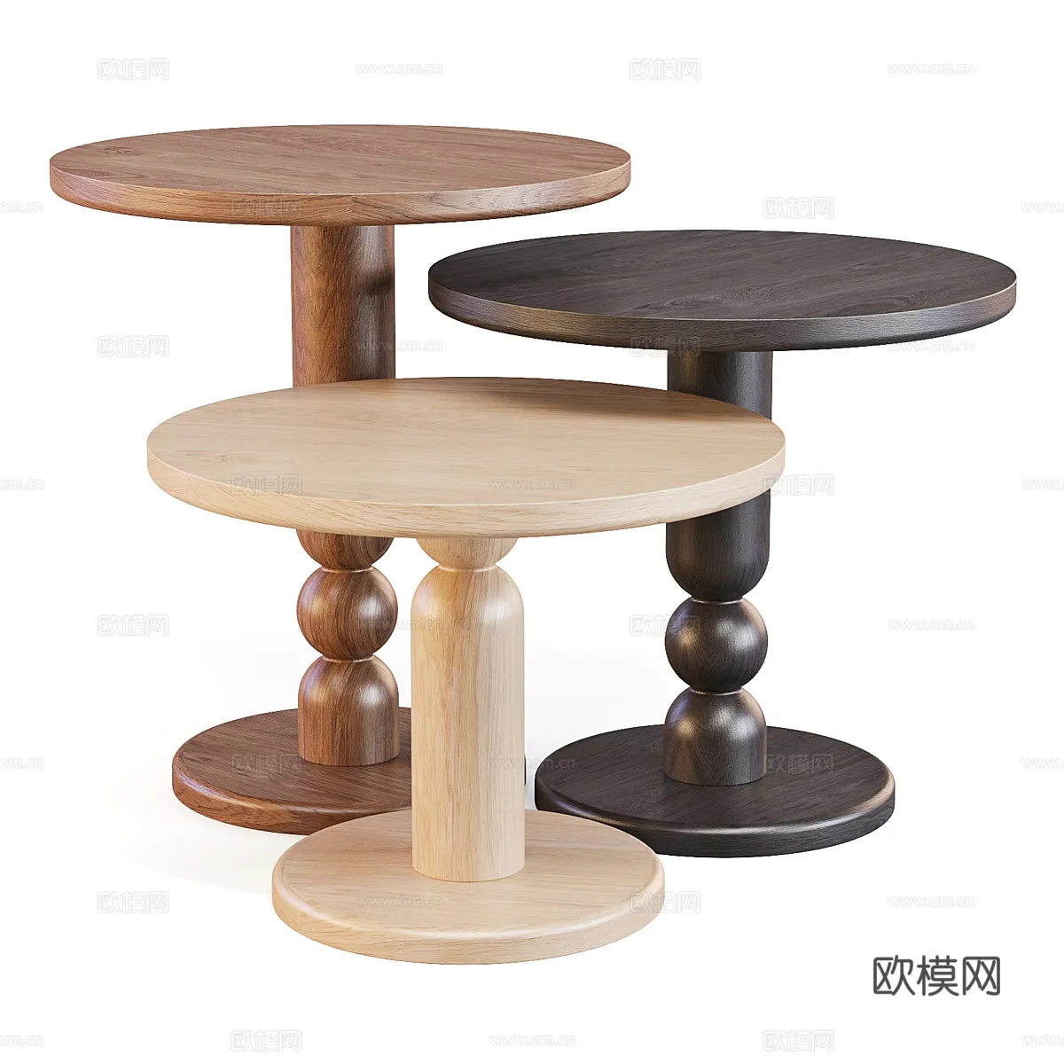 FURNITURE - SOFA TABLE - 3D Model For Interior Design - 387