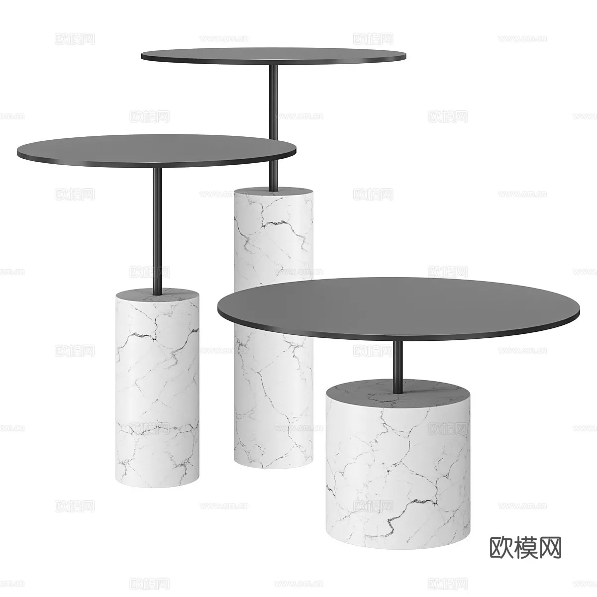 FURNITURE - SOFA TABLE - 3D Model For Interior Design - 400