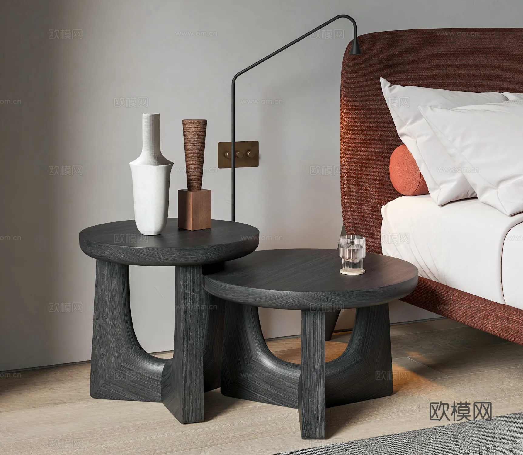 FURNITURE - SOFA TABLE - 3D Model For Interior Design - 402