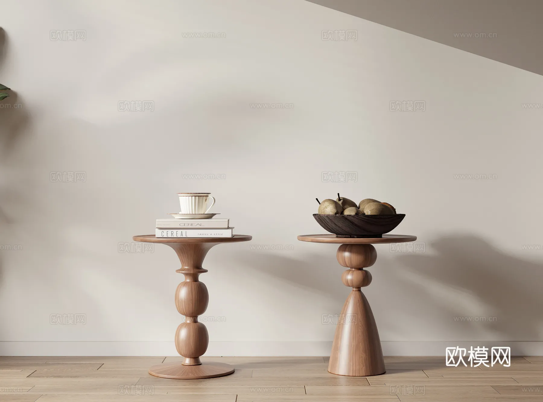 FURNITURE - SOFA TABLE - 3D Model For Interior Design - 407