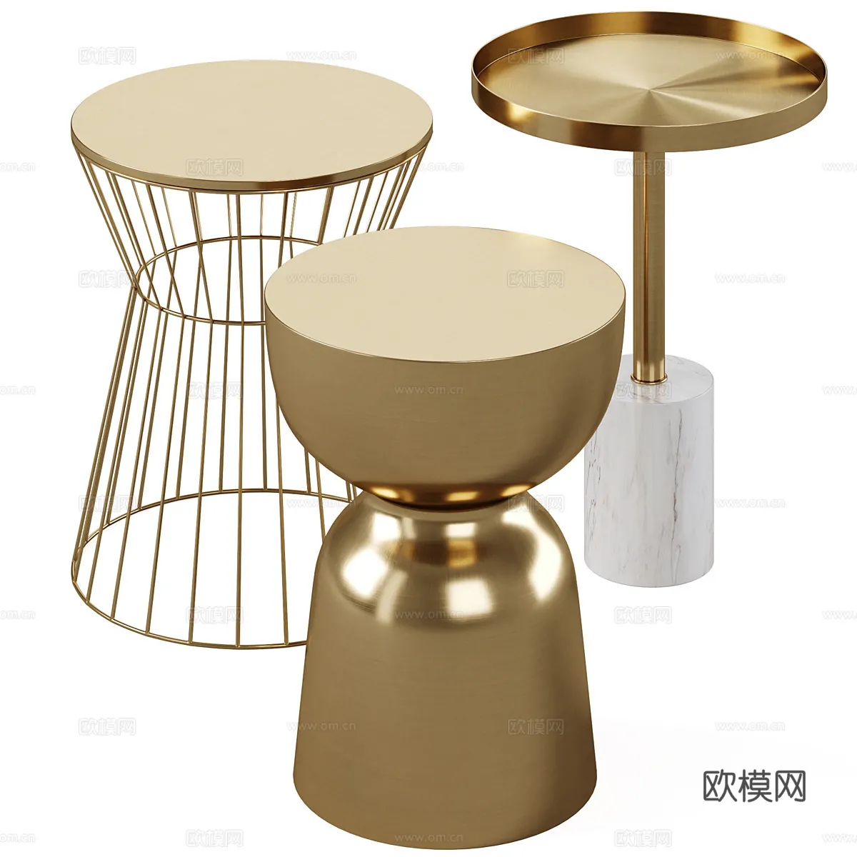 FURNITURE - SOFA TABLE - 3D Model For Interior Design - 408