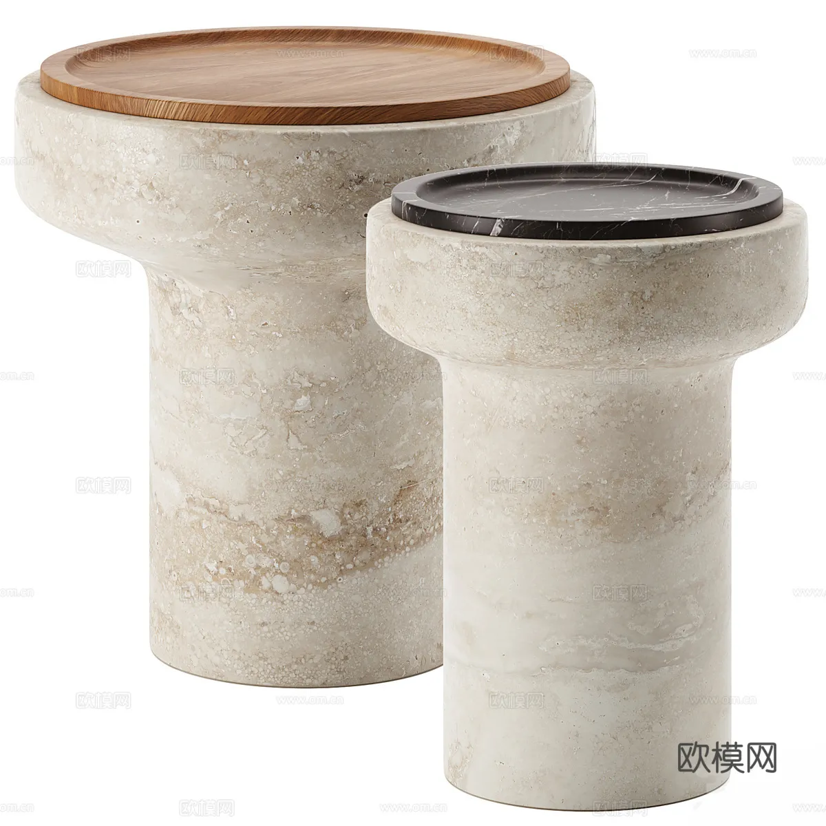 FURNITURE - SOFA TABLE - 3D Model For Interior Design - 414