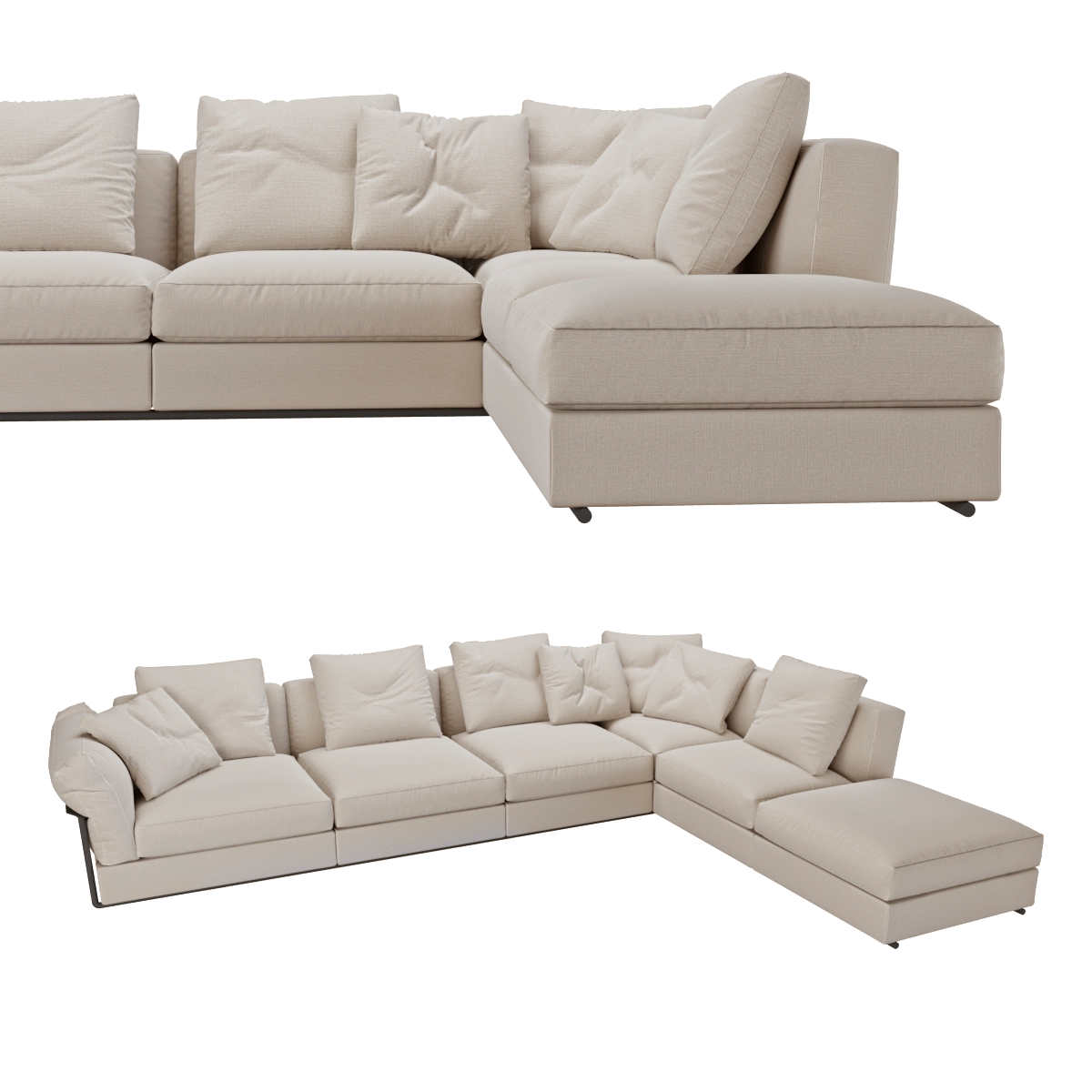 furniture - Sofa Zeno 3D Model