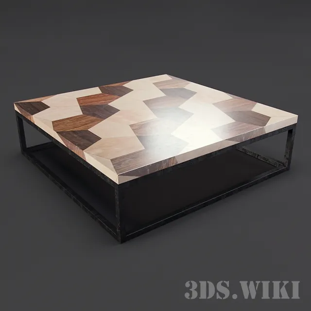 furniture - Square writing table 3D Model