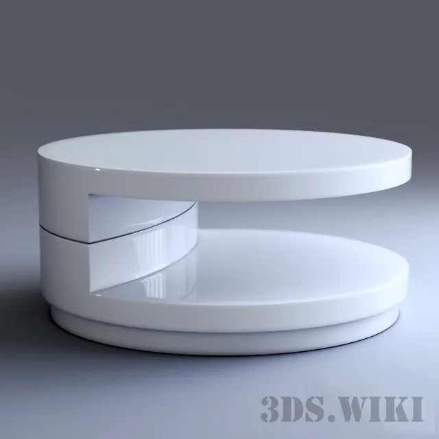 furniture - Sybil round coffee table 3D Model