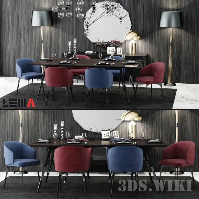 furniture - Table and chair BEA 3D Model