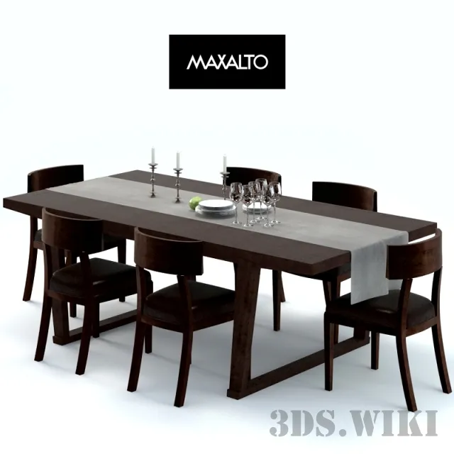 furniture - Table and chairs MAXALTO 3D Model