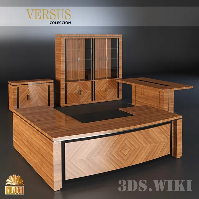 furniture - Table cabinet and cabinet for the office 3D Model