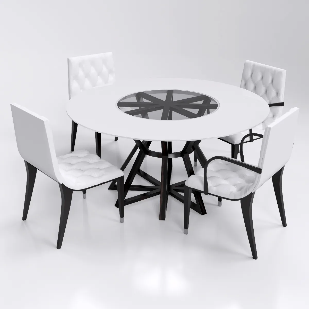 furniture - Table + chair 007 3D Model