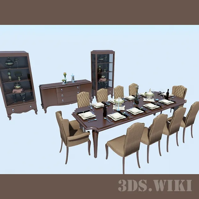 furniture - Table Chair Cupboard and Showcases LCI 3D Model