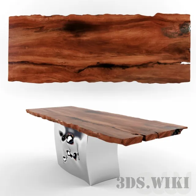 furniture - Table KAURI RIFLESSI MILLENARI By Riva 1920 3D Model