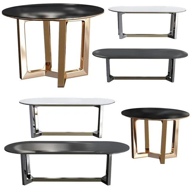 furniture - Table Poliform Concorde 96 3D Model