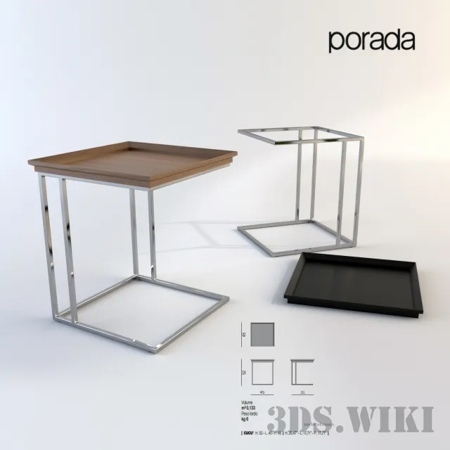 furniture - Table Porada Cucu 3D Model