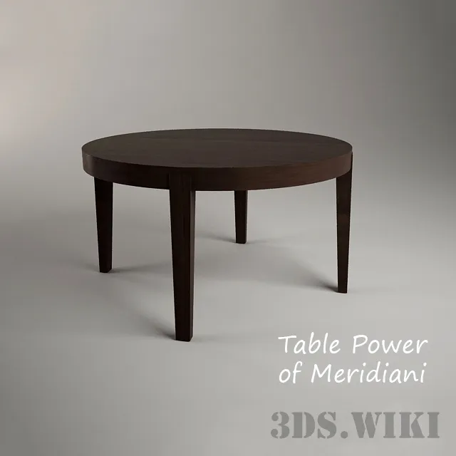 furniture - Table POWER By Meridiani 3D Model