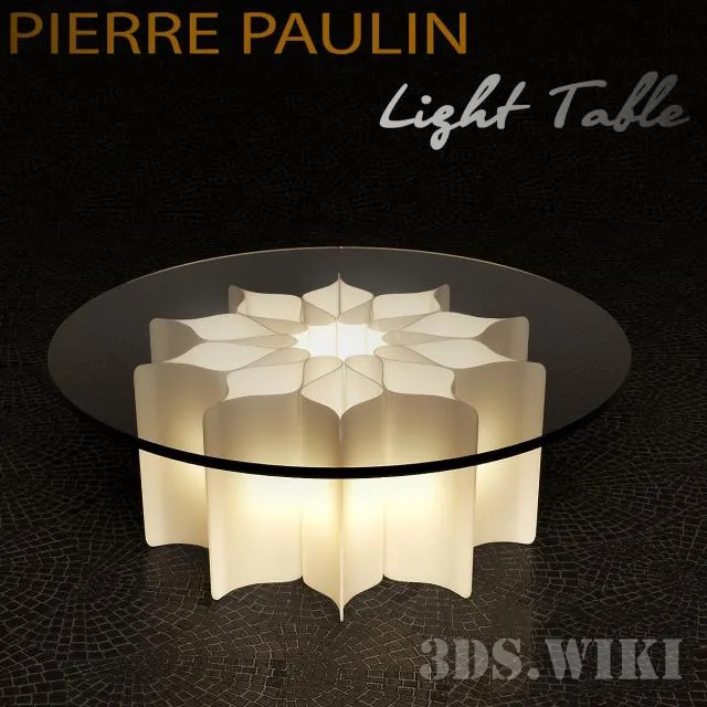 furniture - TABLE WITH ELYSEE BY PIERRE PAULIN LIGHTING 3D Model