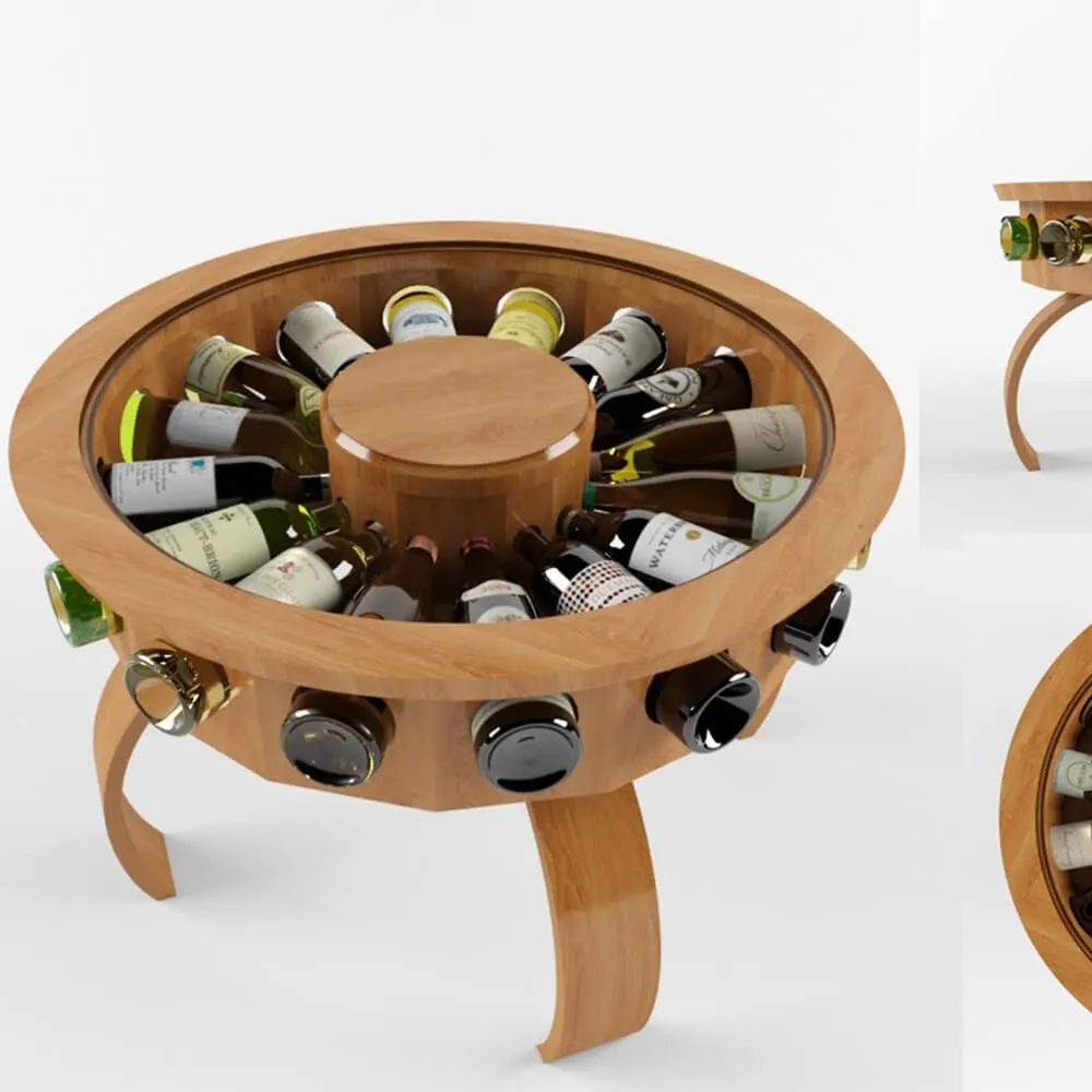 furniture - Table with stand for wine 3D Model