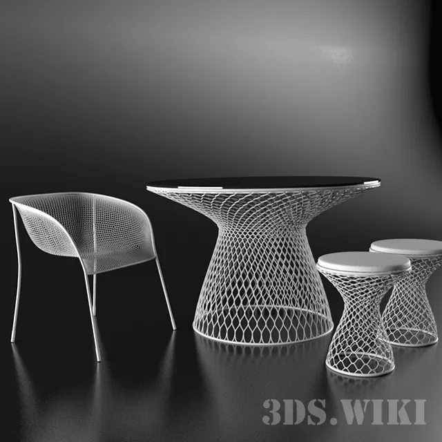 furniture - Tables and chairs 3D Model