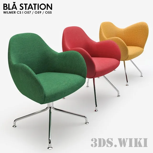 furniture - Tables Bla Station Wilmer 55/56/57 3D Model