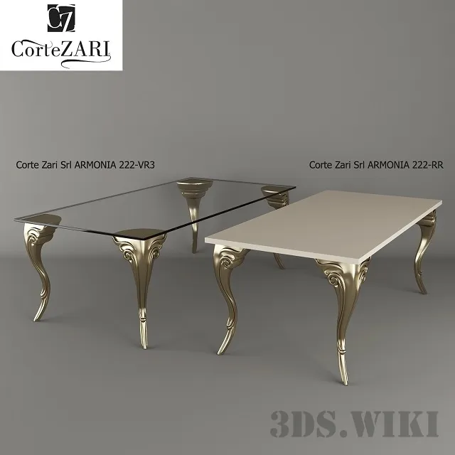 furniture - Tables Corte Zari Srl ARMONIA 222-VR3 and 222-RR 3D Model