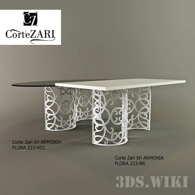 furniture - Tables Corte Zari Srl ARMONIA Art 223-RR and Art 223-VO1 3D Model