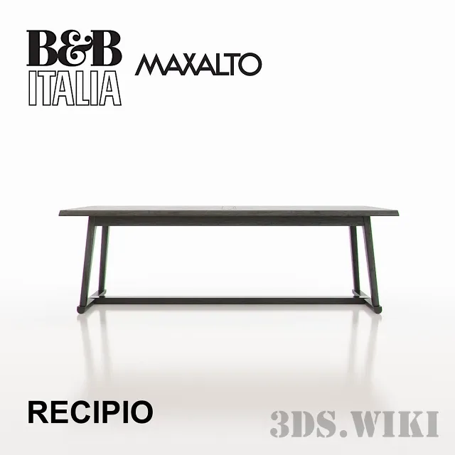 furniture - Tables Maxalto Recipio 3D Model