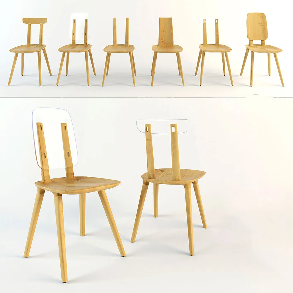 furniture - Tabu chairs by Alias 3D Model