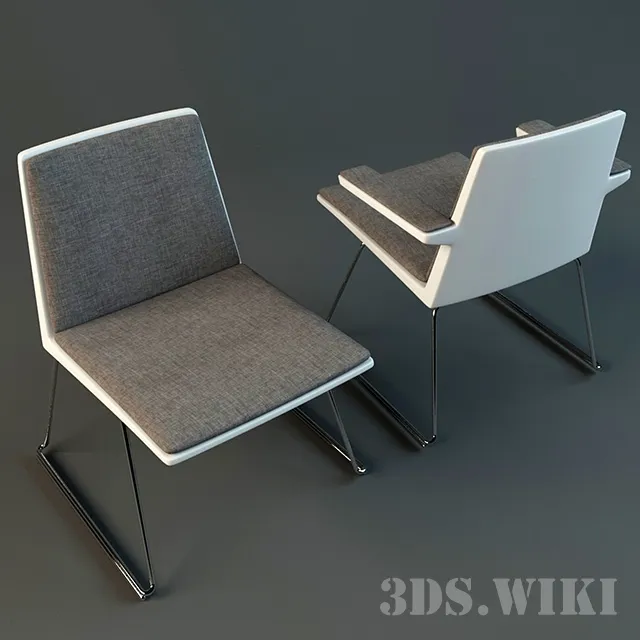 furniture - Team Sled Home Chair 3D Model