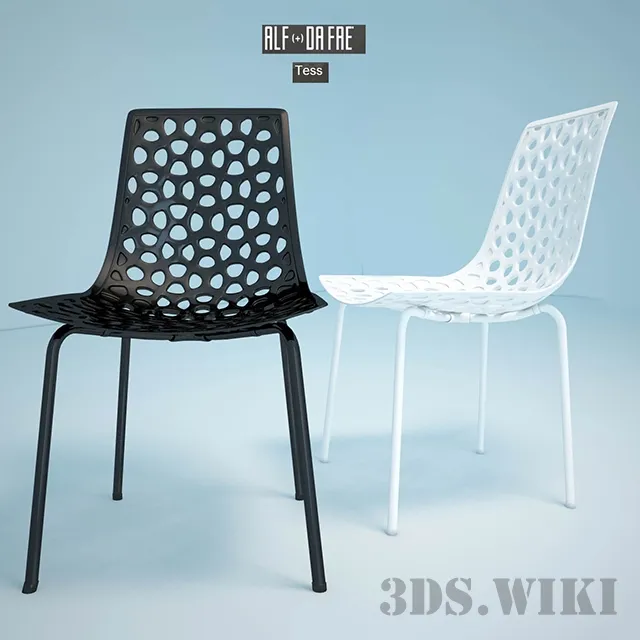 furniture - Tess chair by Alf Dafre factory 3D Model