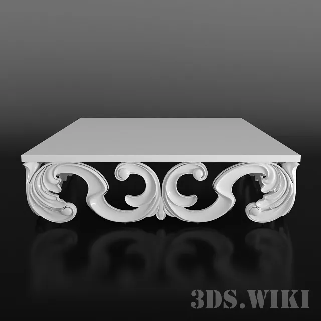 furniture - The Acanthus Coffee Table - Christopher Guy 3D Model
