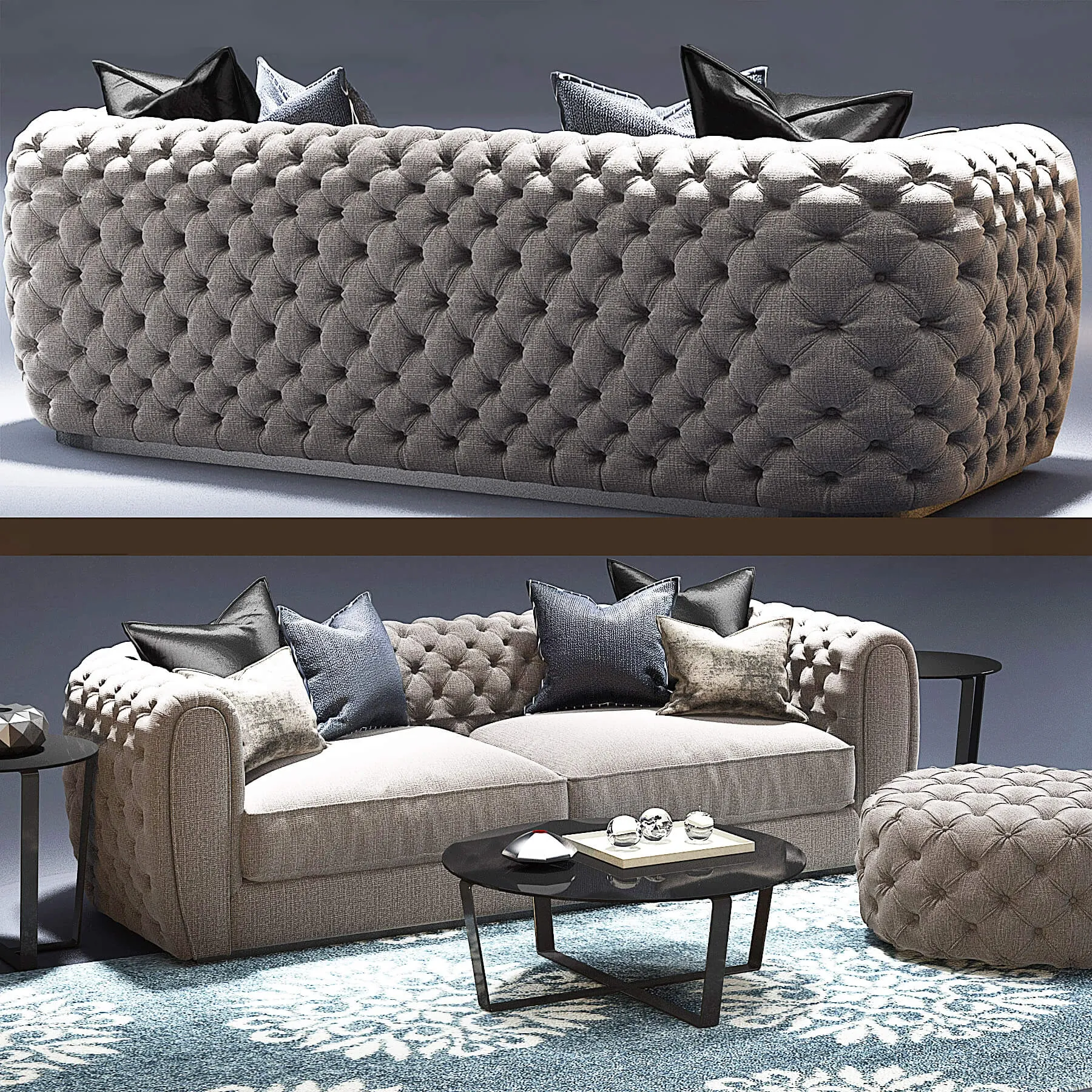 furniture - The Sofa and Chair Company Cromwell Table 3D Model