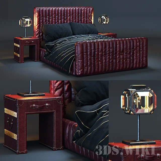 furniture - Timothy Oulton bed 3D Model