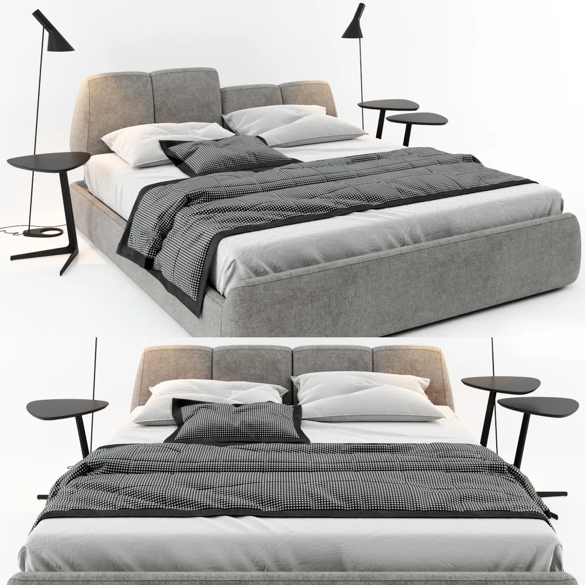 furniture - Tonincasa bed 3D Model