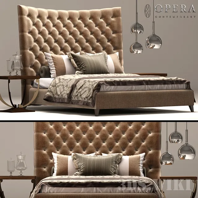 furniture - TOSCA Opera Contemporary bed 3D Model