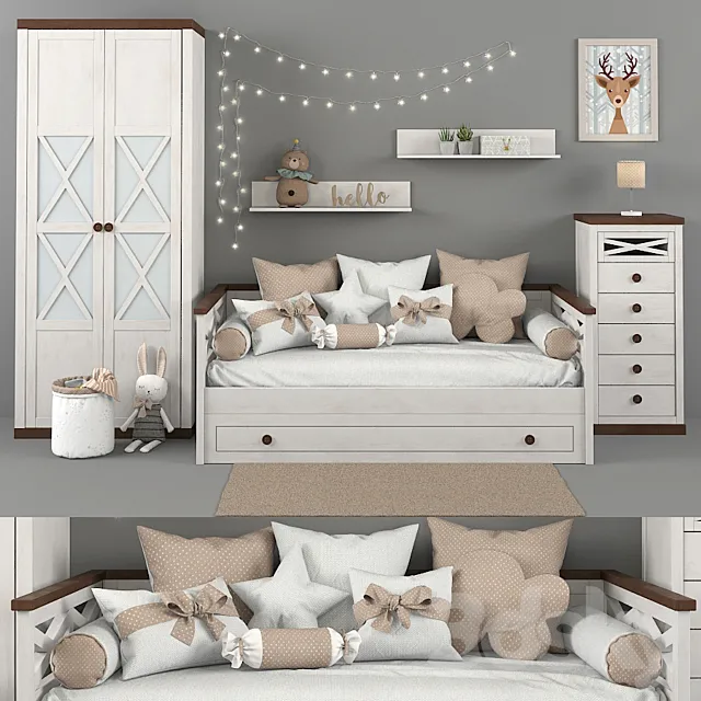 Furniture TREBOL collection JUVENIL ASPAS part 01 3DModel