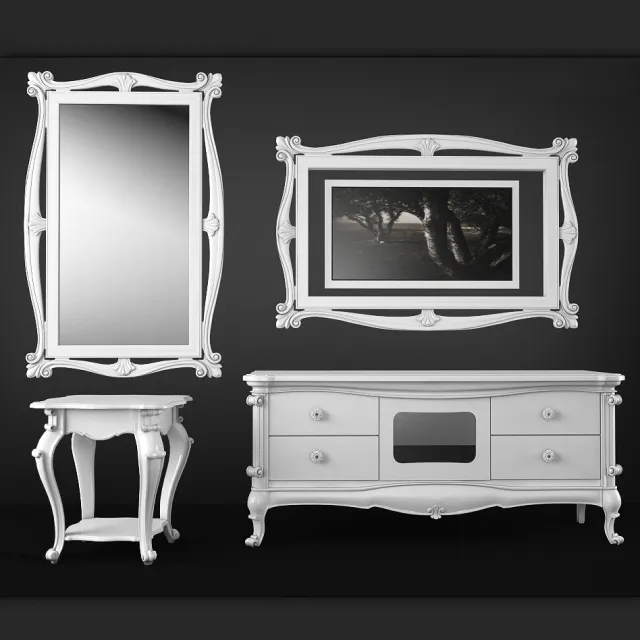 furniture - Treci_glamour_tumb 3D Model