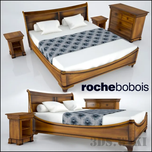 furniture - Trianon Roche Bobois bed 3D Model