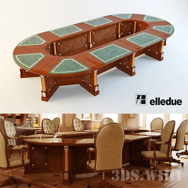 furniture - Tudor Meeting Elledue / TUDOR table 3D Model