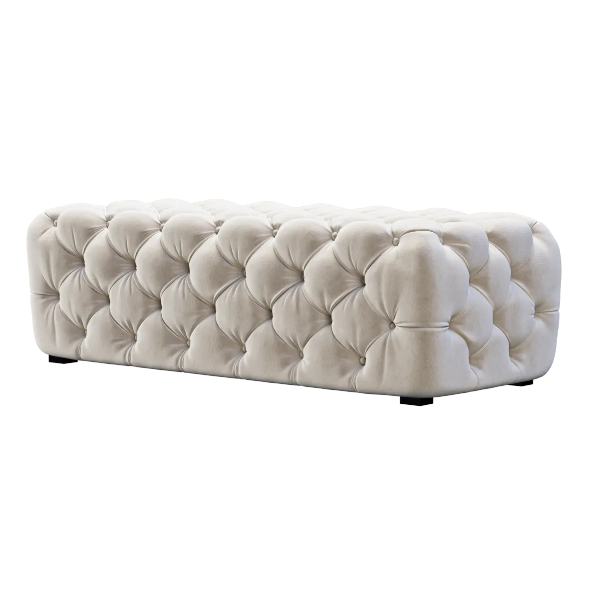 furniture - Tufted bench 3D Model