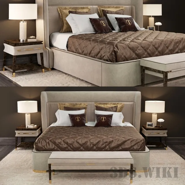 furniture - Turri bed 3D Model
