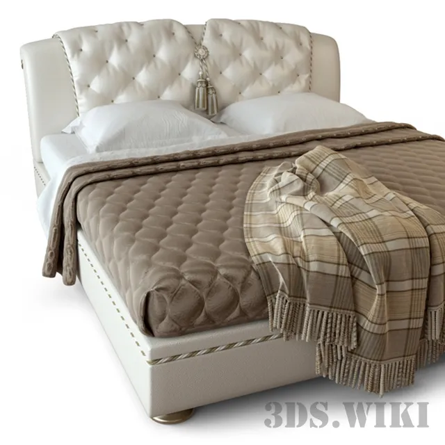 furniture - Turri bed - model Doniss 3D Model