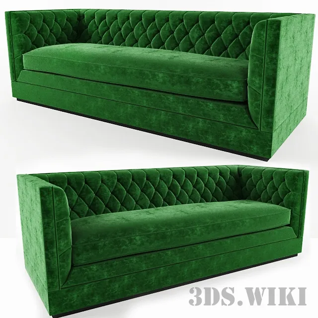 furniture - Tuxedo sofa 3D Model