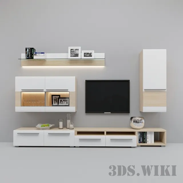 furniture - TV cabinet cabinets and other interior items 3D Model